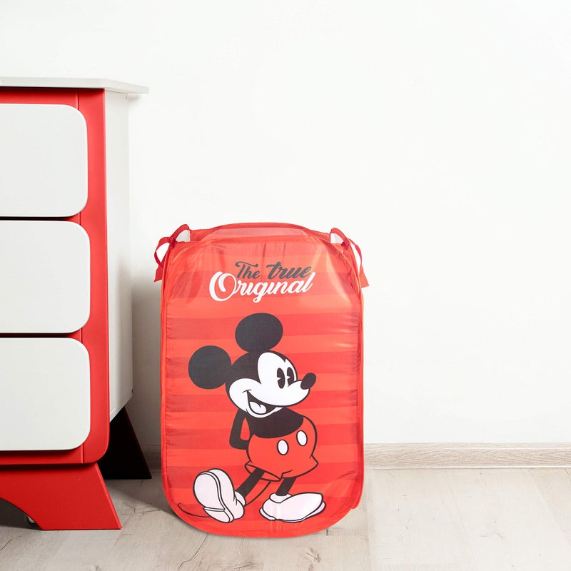 Jay Franco Disney Mickey Mouse Pop Up Hamper - Mesh Laundry Basket/Bag with Durable Handles (Official Disney Product) - Image 4