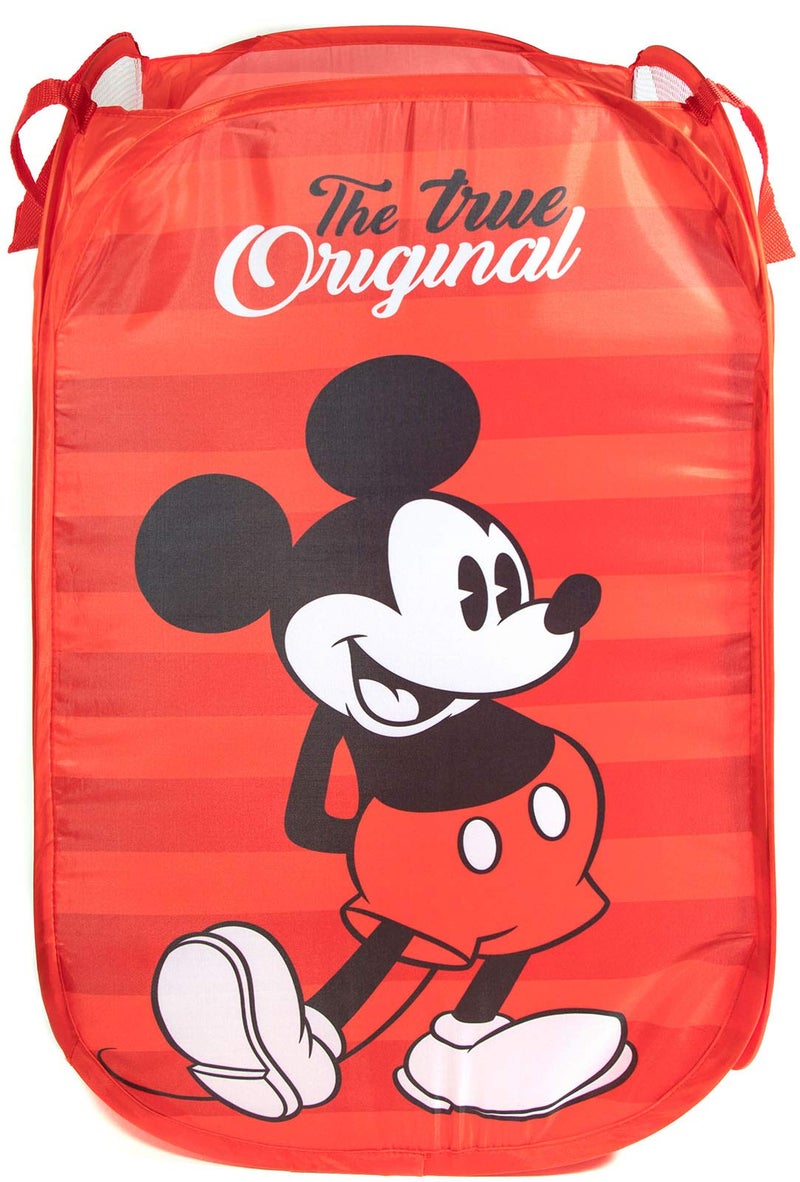 Jay Franco Disney Mickey Mouse Pop Up Hamper - Mesh Laundry Basket/Bag with Durable Handles (Official Disney Product) - Image 1