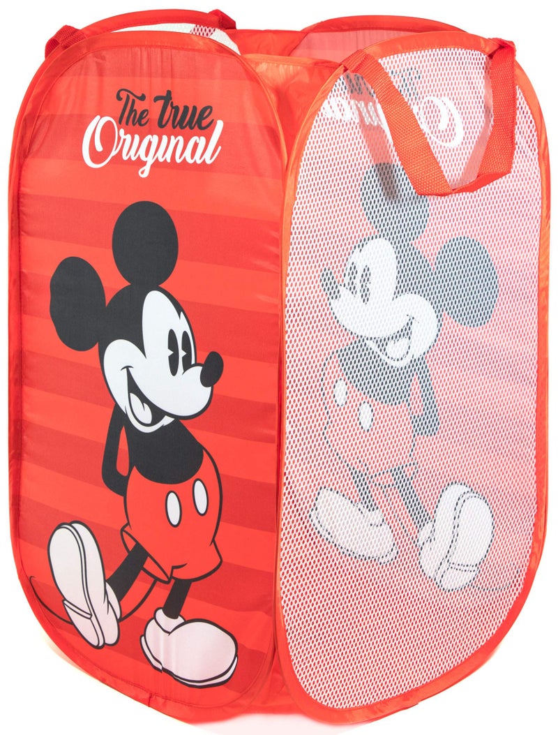 Jay Franco Disney Mickey Mouse Pop Up Hamper - Mesh Laundry Basket/Bag with Durable Handles (Official Disney Product) - Image 2