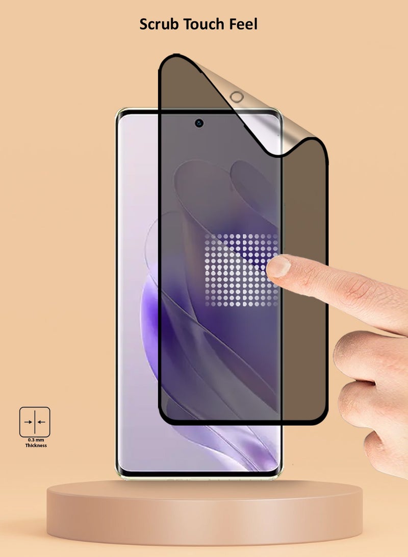 Techie 2 Pack Full Cover Matte Ceramic Privacy Screen Protector for Vivo V40 Pro / V40 Lite / Vivo V40 5G – Anti Fingerprint, Bubble Free Easy Installation - Image 3