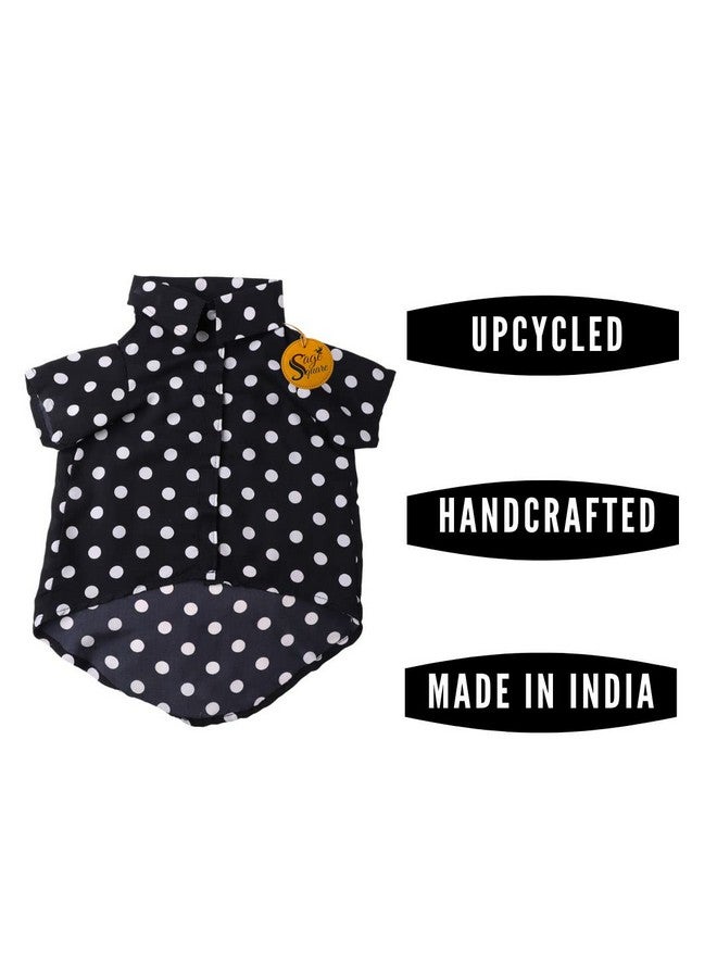 Sage Square Crazy Printed Dog Shirt, Trending Dog, Shirt Ultra Soft & Light Weight, Comfortable & Breathable Dog Apparel, Trendy Outfit (Polka Black) (Large - 22Inch) - Image 3