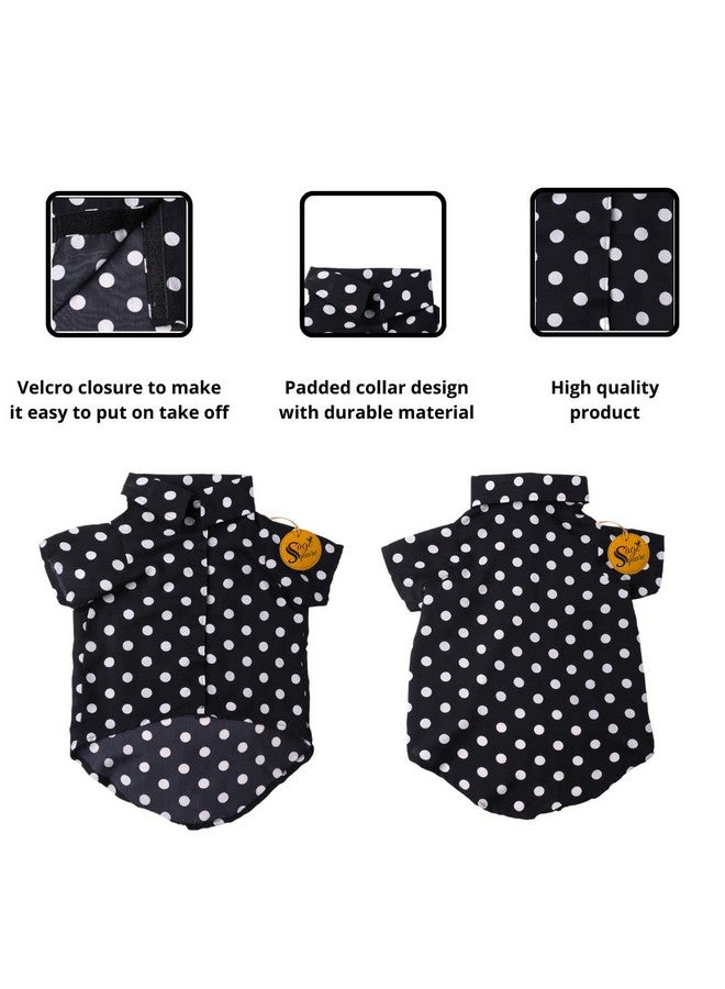 Sage Square Crazy Printed Dog Shirt, Trending Dog, Shirt Ultra Soft & Light Weight, Comfortable & Breathable Dog Apparel, Trendy Outfit (Polka Black) (Large - 22Inch) - Image 4