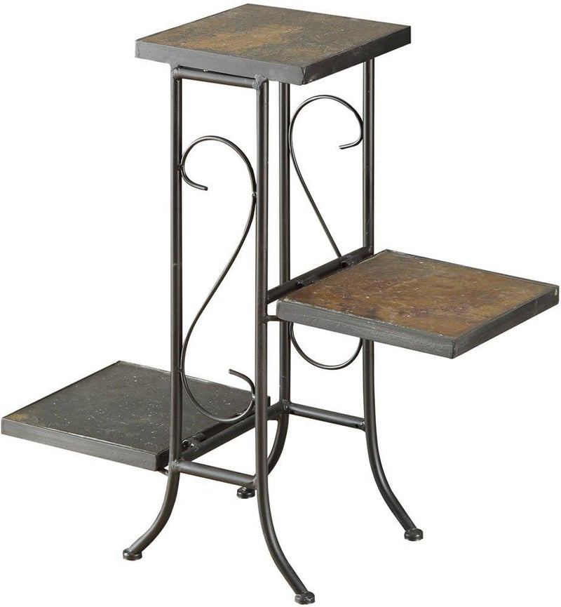 Zhongma 3 Tier Plant Stand with Slate Top without Installation Required 256 W x 102 D x 224 H - Image 2