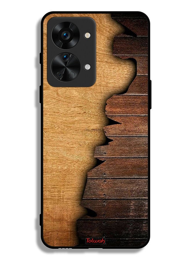 OnePlus Nord 2T 5G Protective Case Cover Vintage Wood Pattern