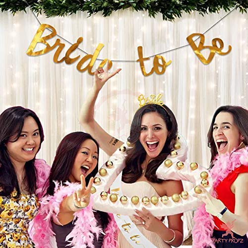 Party Propz Party Propz Rose Gold Bride To Be Banner 1 Pc Bachelorette Party Decoration Bride To Be Decoration Set Combo Bridal Shower Decorations Kit Bachelorette Party Decorations For Bride - Image 4