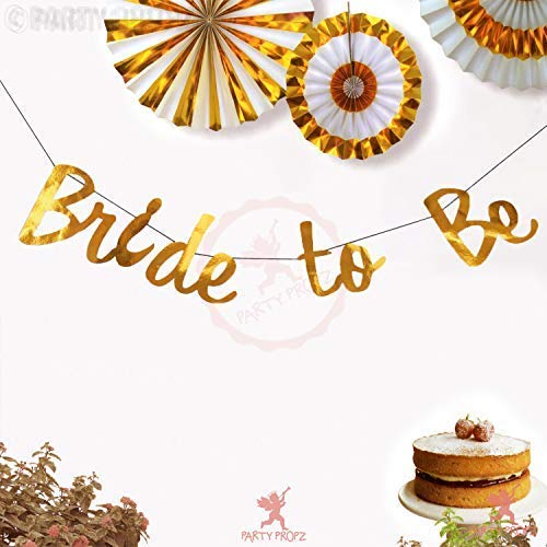 Party Propz Party Propz Rose Gold Bride To Be Banner 1 Pc Bachelorette Party Decoration Bride To Be Decoration Set Combo Bridal Shower Decorations Kit Bachelorette Party Decorations For Bride - Image 2