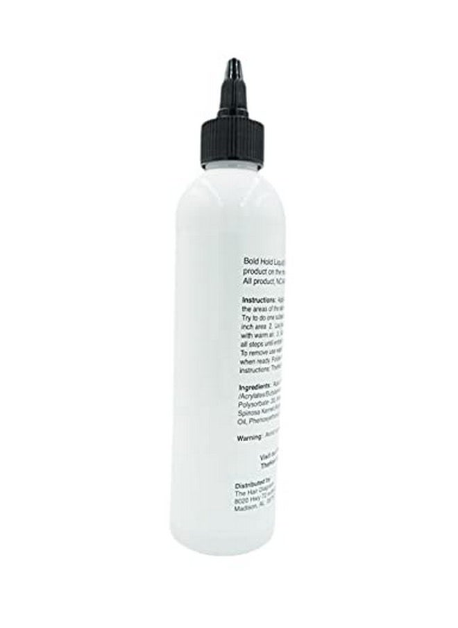 The Hair Diagram - Bold Hold Liquid Gold Glueless Lace Gel Temporary Hold For Wigs And Hair Systems Styling Agent For Baby Hairs Non Toxic Aerosol & Alcohol Free Water Based Formula 8Oz - Image 1