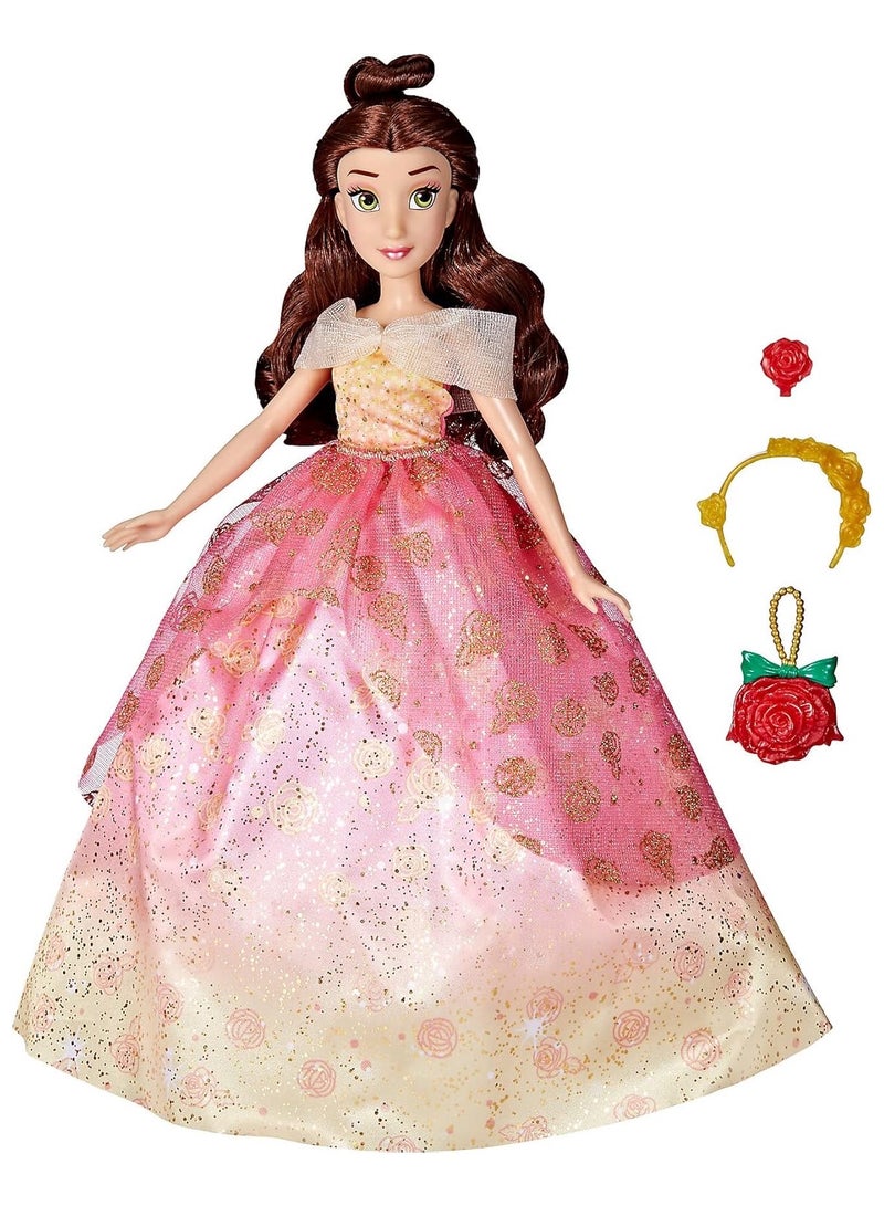 Hasbro/Disney Disney Princess Life Belle Fashion Doll, 10 Outfit Combinations, Toy For Kids 3 Years Old And Up - Image 3