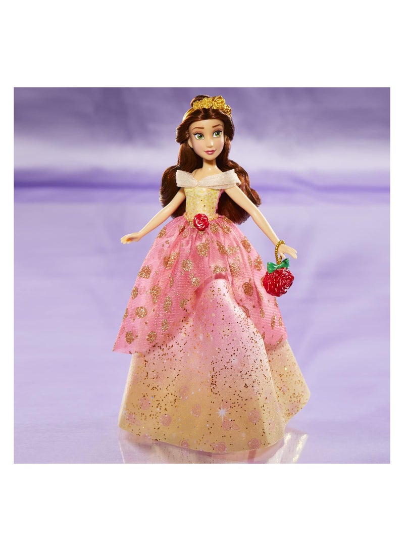 Hasbro/Disney Disney Princess Life Belle Fashion Doll, 10 Outfit Combinations, Toy For Kids 3 Years Old And Up - Image 4