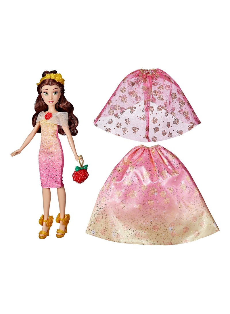 Hasbro/Disney Disney Princess Life Belle Fashion Doll, 10 Outfit Combinations, Toy For Kids 3 Years Old And Up - Image 5