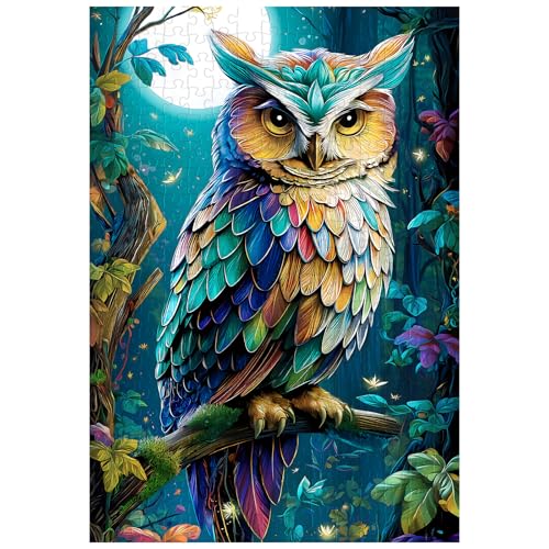 Artinhand Great Jigsaw Puzzles for Adults 300 Pieces Mystical Owl Puzzles for Adults Toys Gift Family Decoration Kids Puzzle - Image 1