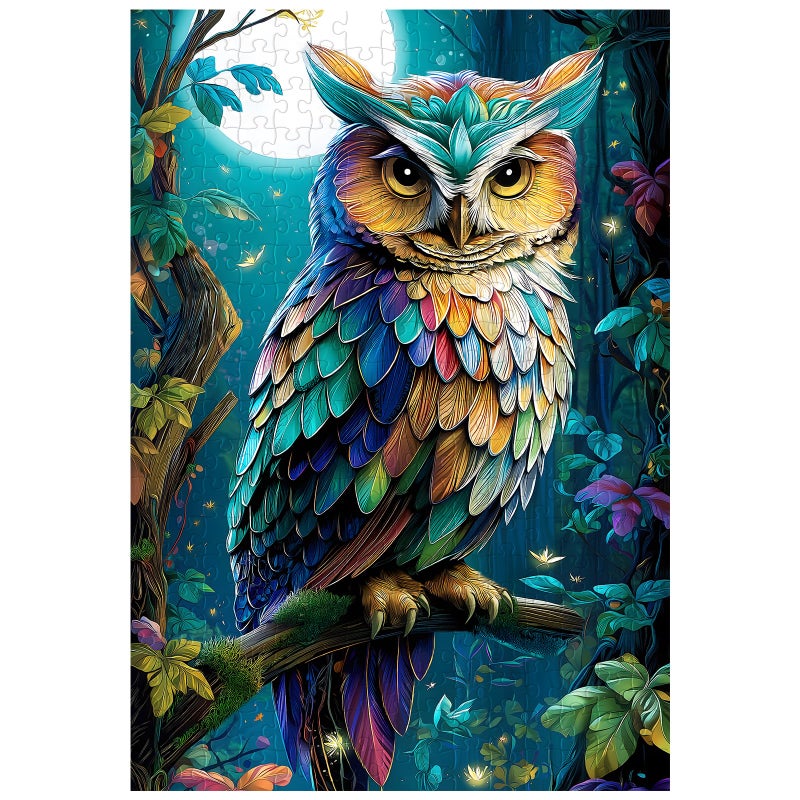 Artinhand Great Jigsaw Puzzles for Adults 300 Pieces Mystical Owl Puzzles for Adults Toys Gift Family Decoration Kids Puzzle - Image 3