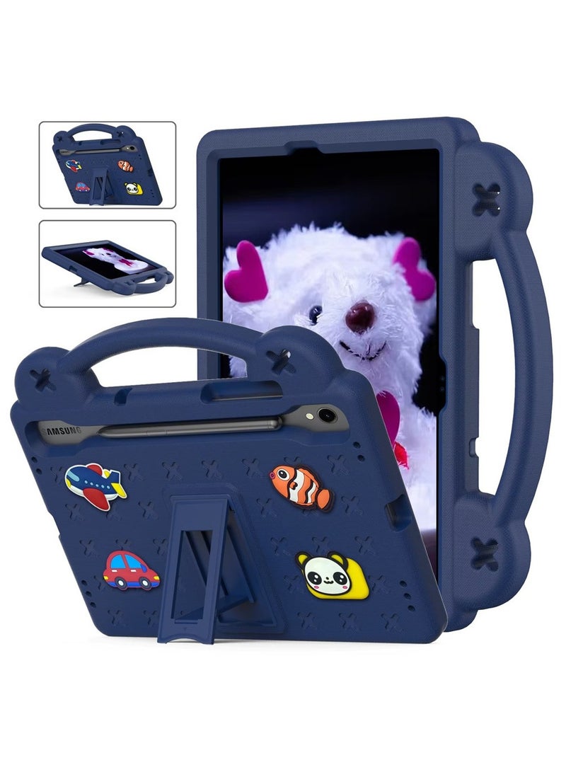 Kids Case for Samsung Galaxy Tab S9 FE (SM-X510 / SM-X516B), Heavy Duty EVA Foam Shockproof Cover Kids Proof Case with Stand