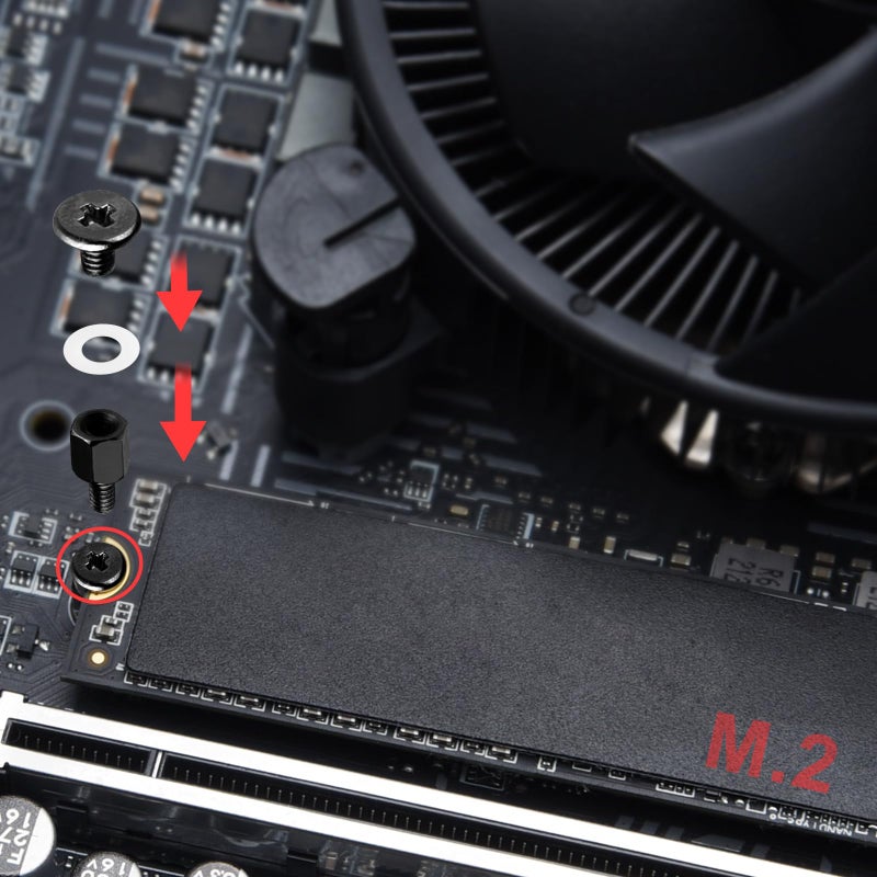 ASTARON M.2 SSD Screws Kitï¼ŒNvme M2 Screws Suitable for PS5 ASUS MSI Gigabyte NGFF Motherboard - Image 3