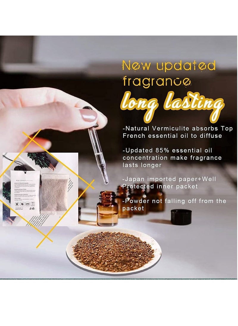 كيس لافندر 1 صندوق 12 قطعة كيس زهور لافندر المجففة معطر ك drawers معطر هواء لافندر معطر خزانة مزيل الروائح المنعشة للأدراج والخزائن والبيت والعطر للسيارة - Image 2