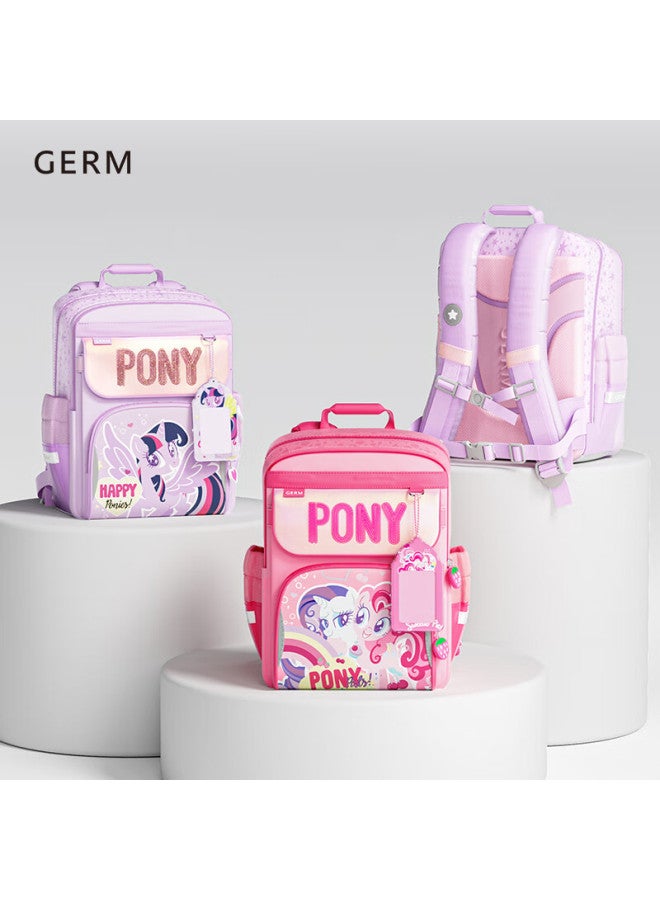 Germ My Little Pony Backpack For Primary School Students, Ultra-light Spine Protection, For Grades 1-6, Large Capacity Children's Schoolbag, Sweet Party - Image 2