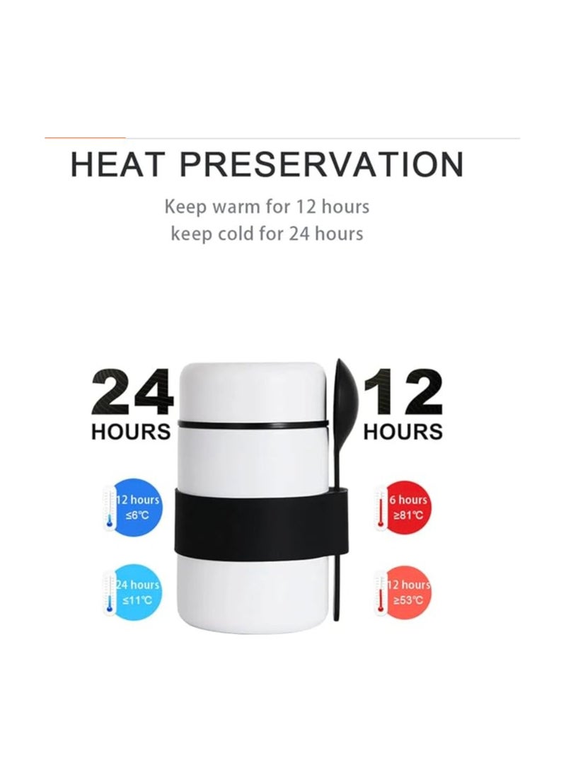 چينيرال براند حاوية حساء معزولة بالفراغ سعة 400 مل، صندوق غداء من الفولاذ المقاوم للصدأ للأطفال والكبار (400 مل، وردي) - Image 5