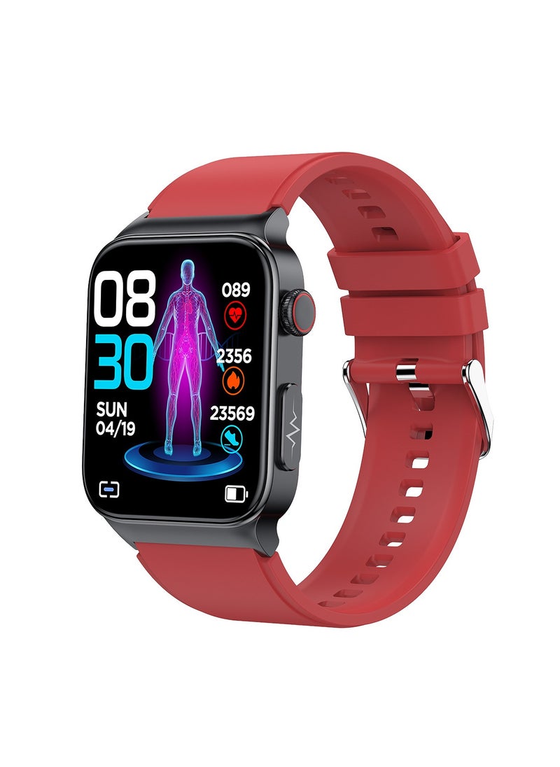 Saco - Health Smart Watch with Blood Glucose Monitoring Uric Acid and Heart Rate Body Composition Bluetooth Call Feature - Image 1
