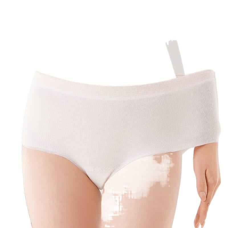 7 Pack Disposable Underwear Women Postpartum Travel Hotel Business Trip Nonwoven Size S for Daily Use - Image 4