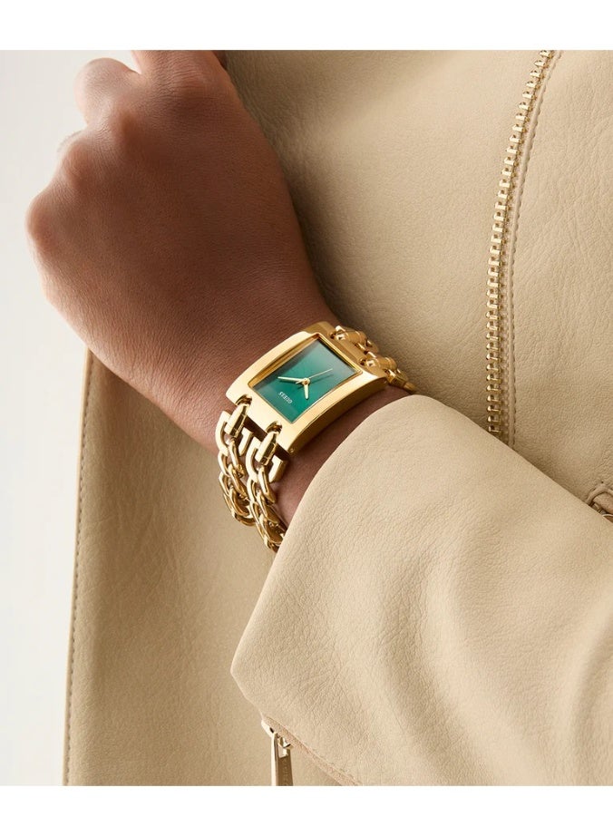 Guess Mod Heavy Metal GW0740L2 Women’s Analog Watch – Gold-Tone Stainless Steel Case & Bracelet – 38 mm, 5 ATM Water-Resistant - Image 3