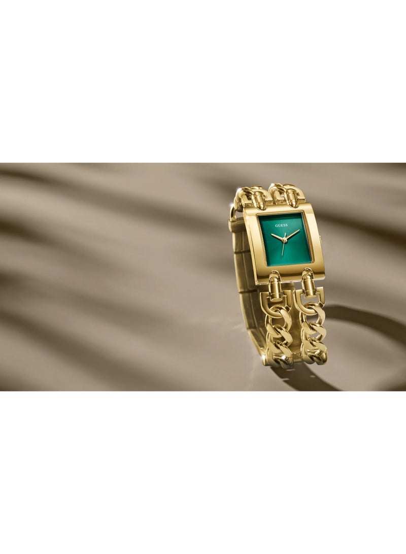 Guess Mod Heavy Metal GW0740L2 Women’s Analog Watch – Gold-Tone Stainless Steel Case & Bracelet – 38 mm, 5 ATM Water-Resistant - Image 2