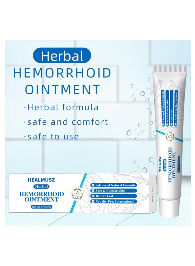 HEALMUSZ Hemorrhoid Treatment All Natural Fast Relief Hemorrhoid Cream Healing Formula, 0.7 Oz/20g Tube  - Image 2