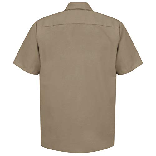 Red Kap Mens Short Sleeve Industrial Work Shirt, Khaki, Large US - Image 5