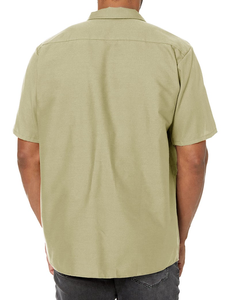 Red Kap Mens Short Sleeve Industrial Work Shirt, Khaki, Large US - Image 2