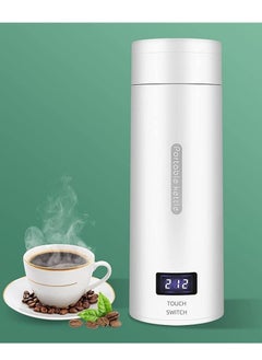 500ml Travel Electric Kettle, Portable Small Tea Coffee Water Boiler, Electric 304 Stainless Steel BPA Free with 4 Temperature Control and Auto Shut (White)