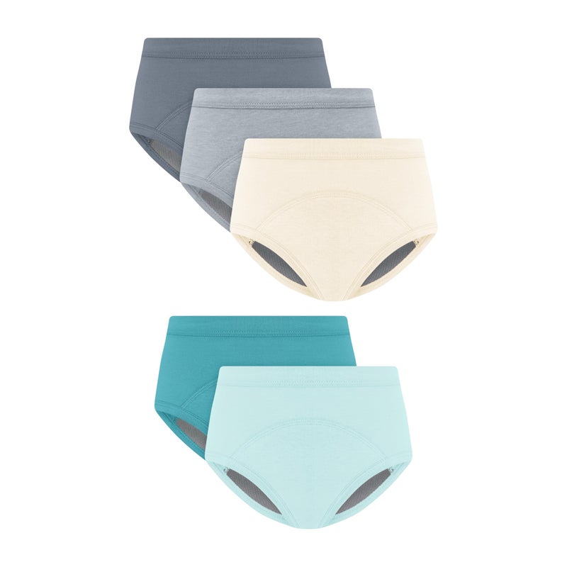 Hanes Unisex Baby Potty Training Underwear Brief, 5 Pairs, Heavy Absorbency Toddler Boys' Cotton Training Underwear - Image 1