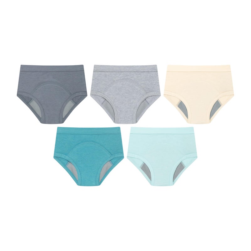 Hanes Unisex Baby Potty Training Underwear Brief, 5 Pairs, Heavy Absorbency Toddler Boys' Cotton Training Underwear - Image 5