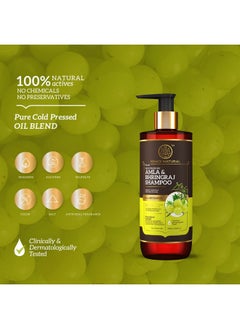 Khadi Natural Amla & Bhringraj Shampoo | Hair Cleanser For Nourishing Hair | Shampoo For Smooth & Soft Hair | Sls & Paraben Free | Suitable For All Hair Types | Powered Botanics | 310Ml  - Image 3