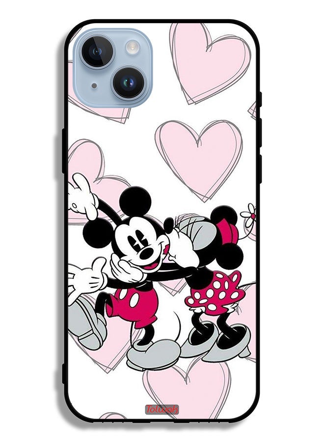 Tolwak Apple iPhone 14 Plus Protective Case Mickey Mouse Hug - Image 2