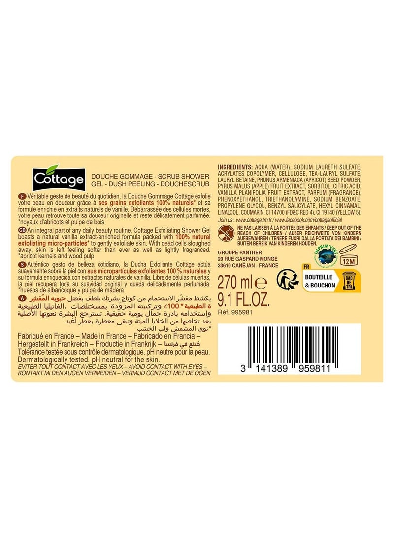 Cottage Exfol Sg Vanilla 270ml - Image 5