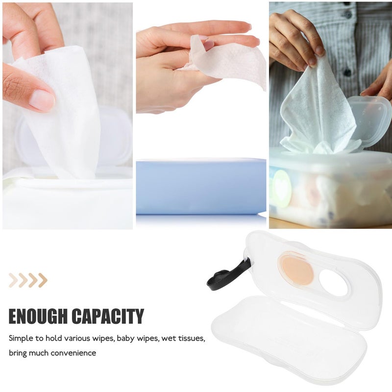 Refillable Portable Wipes Case with Dustproof Lid for Diapering Nursery Use - Image 4