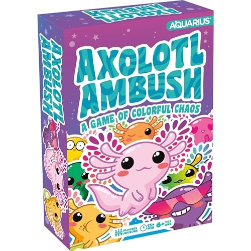 AQUARIUS Axolotl Ambush Card Game Great Family Fun Ages 6 Officially Licensed for Fun Axolotl Card Game Merchandise Collectibles - Image 1