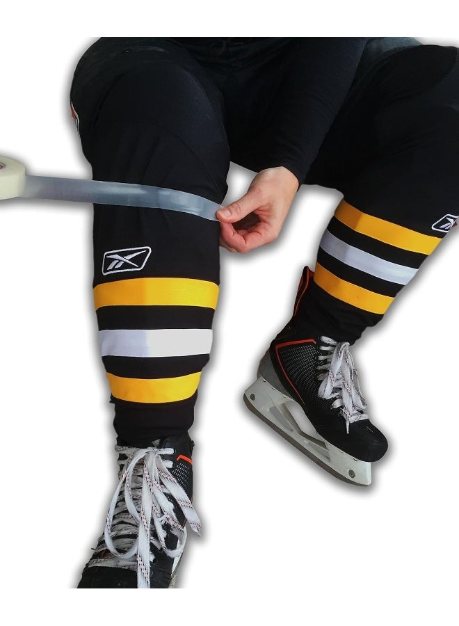Sports Tape Sportstape Clear Hockey Tape. Shin Pad Sock Tape, Rips Easily, 5 Pack Made in North America.  - Image 1