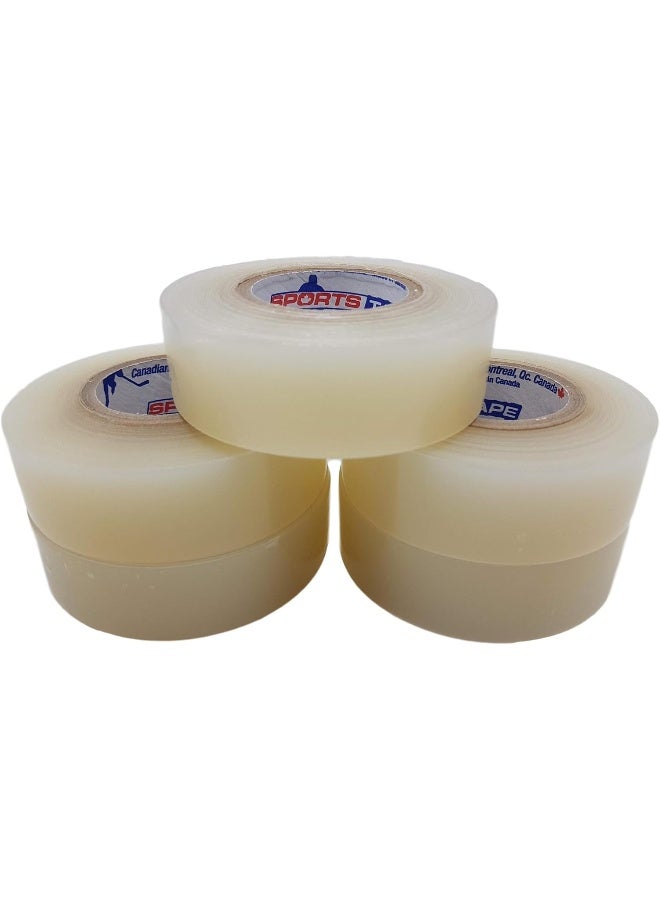 Sports Tape Sportstape Clear Hockey Tape. Shin Pad Sock Tape, Rips Easily, 5 Pack Made in North America.  - Image 3