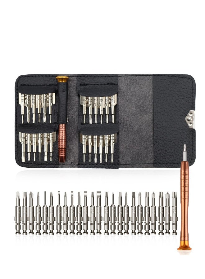 24 in 1 Precision Screwdriver Set, Mini Glasses Screwdriver Repair Kit Interchangeable Torx Screwdriver Tool Kit for Sunglasses, Glasses, Watch, Game Console, Mobile Phone, iPad  - Image 1