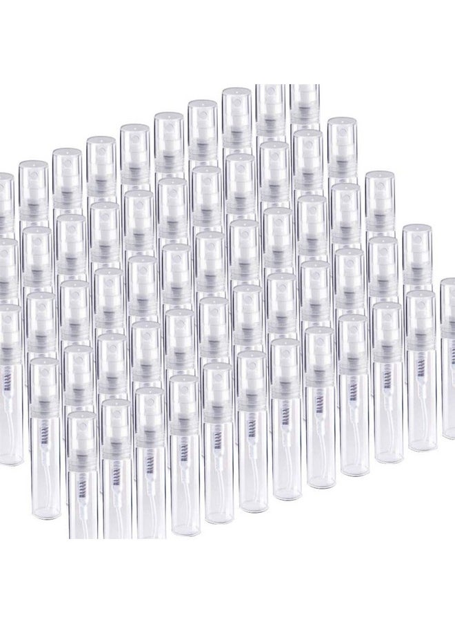 FANDAMEI - Fandamei 60 Pack 3ml Mini Clear Plastic Spray Bottle Empty Cute Perfume Atomizer for Cleaning, Travel, Essential Oils, Perfume. - Image 1
