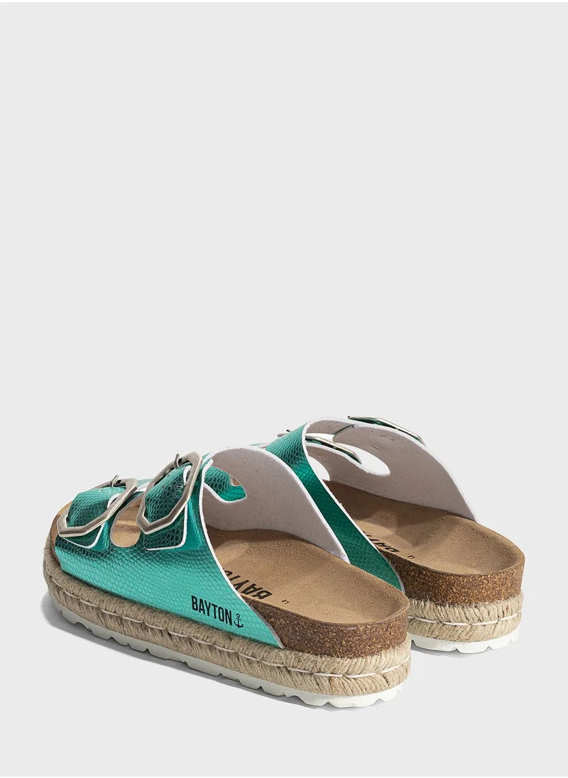 BAYTON Alcee Double Strap Platform Sandals