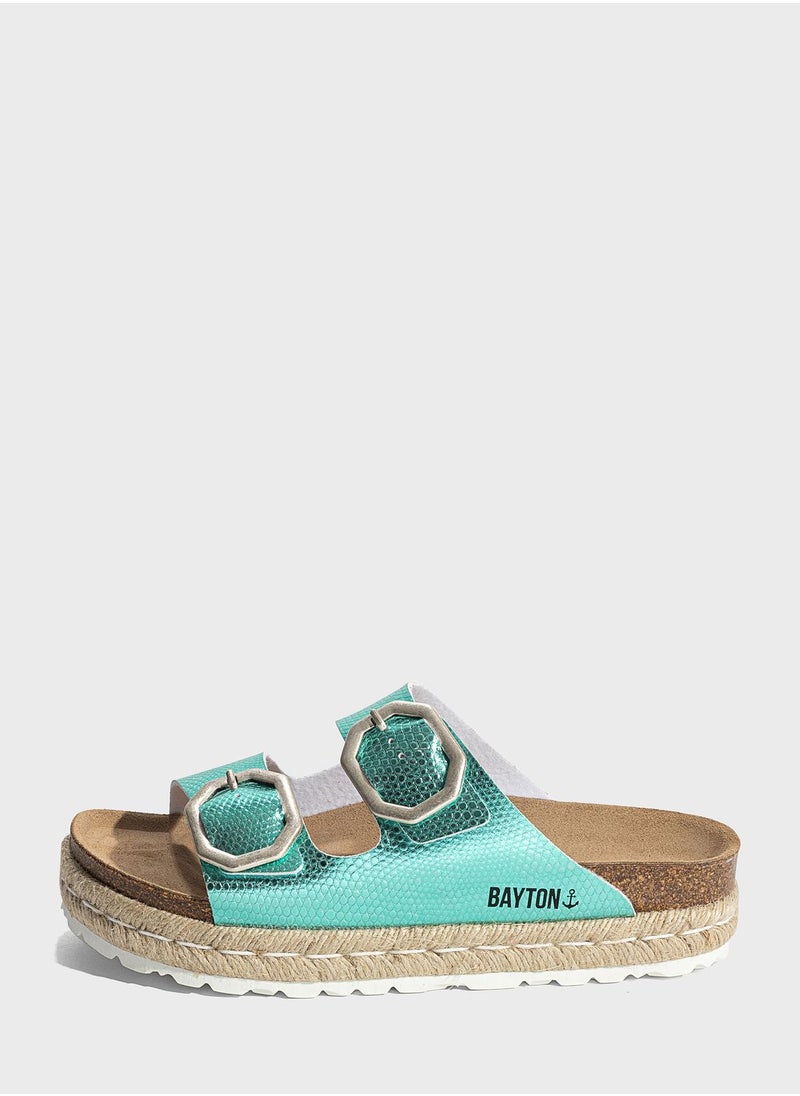 BAYTON - Alcee Double Strap Platform Sandals - Image 1