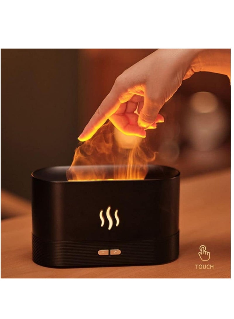 ELTRAZONE Essential Oil Diffuser with Flame Light, 180mL Aromatherapy Mist Humidifier, Quiet Aroma Air Diffusers with Auto Shut-Off Protection - Image 3