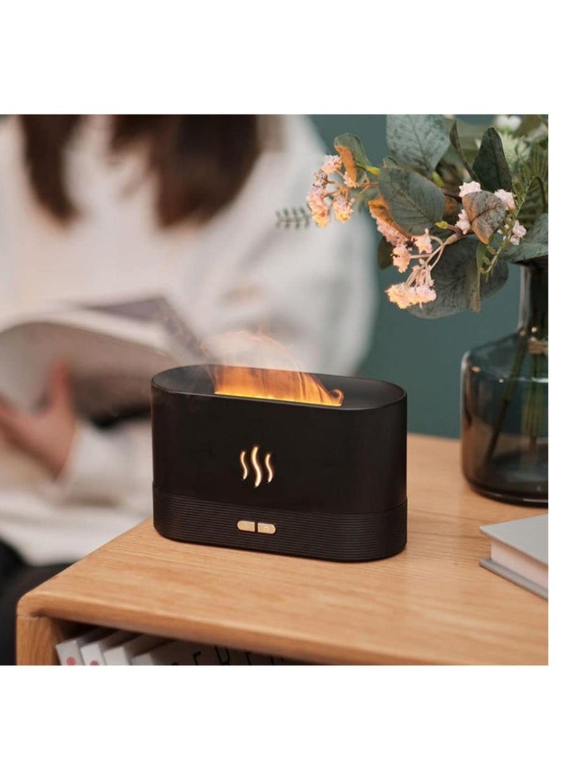 ELTRAZONE Essential Oil Diffuser with Flame Light, 180mL Aromatherapy Mist Humidifier, Quiet Aroma Air Diffusers with Auto Shut-Off Protection - Image 5