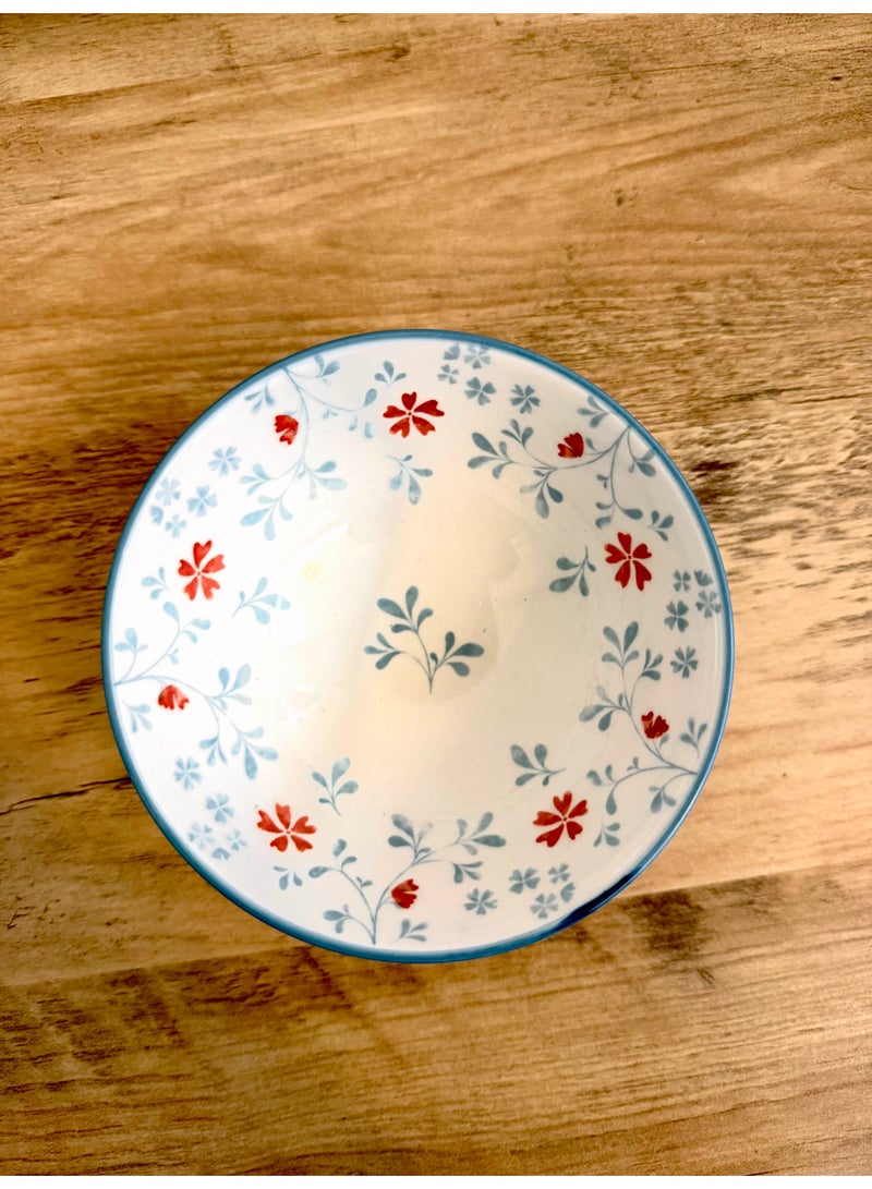 6-Piece Porcelain Decorative Bowls Set, Assorted Mediterranean Patterns - Image 5