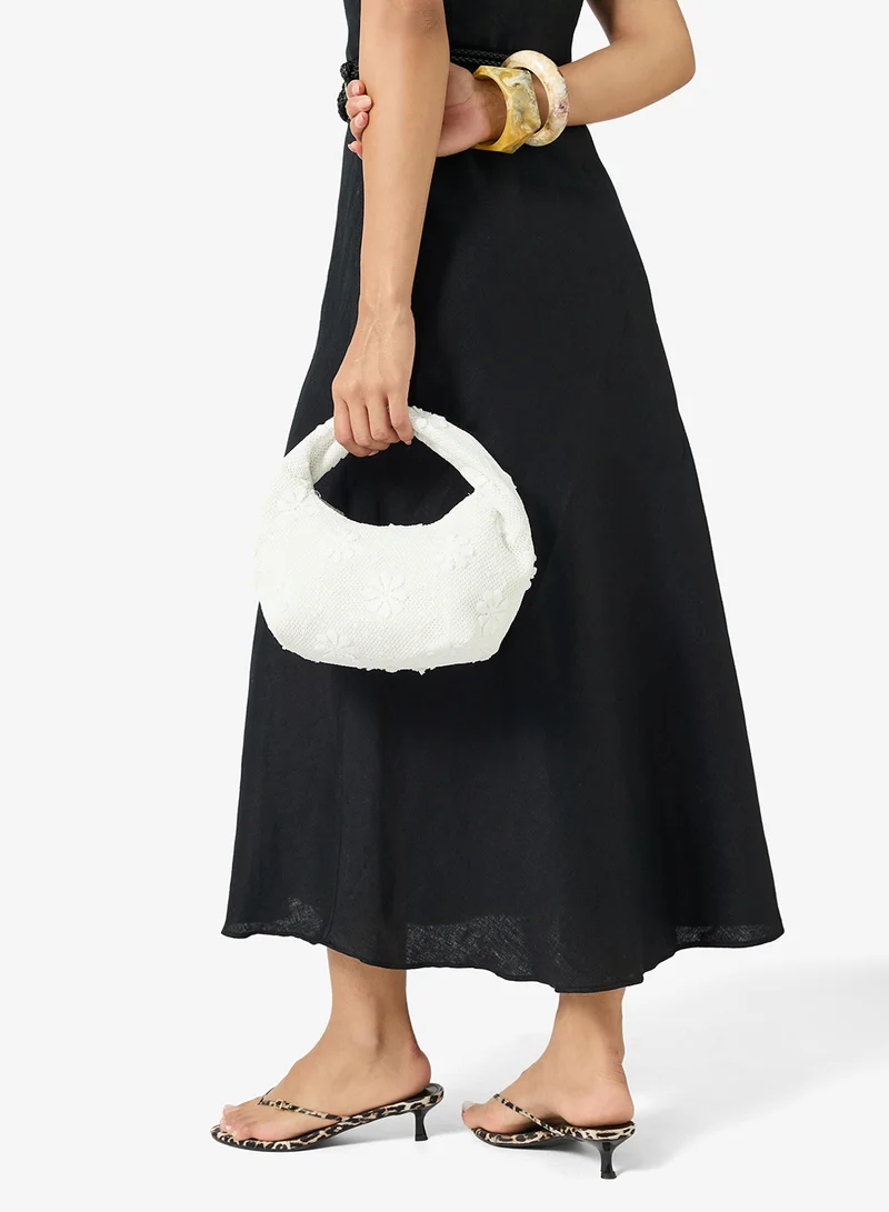 GLAMOROUS  Woven Grab Floral Print Hugo Bag for Women | Best Price UAE