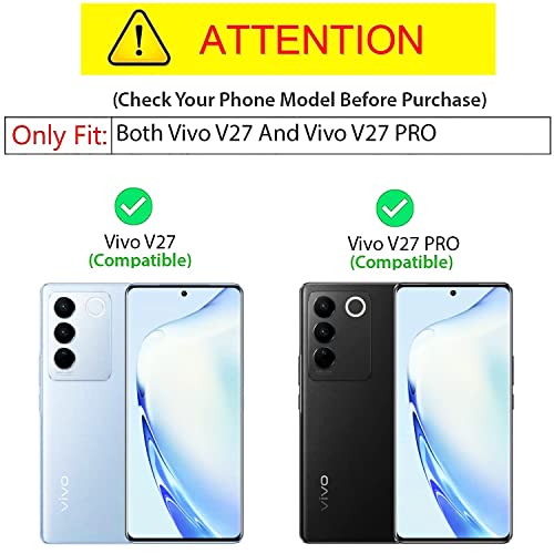 KAPA Matte Protective Lens Flexible Back Cover for Vivo V27 (5G) / Vivo V27 PRO (5G) | Slim Silicone with Soft Lining Shockproof Full Body Bumper Case (Blue) - Image 2