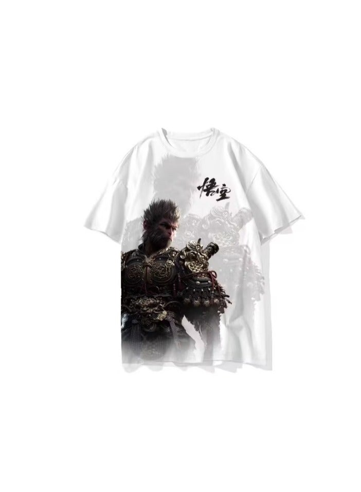 Black Myth Wukong Game Quick Drying Short Sleeved T-shirt for Men And Women 