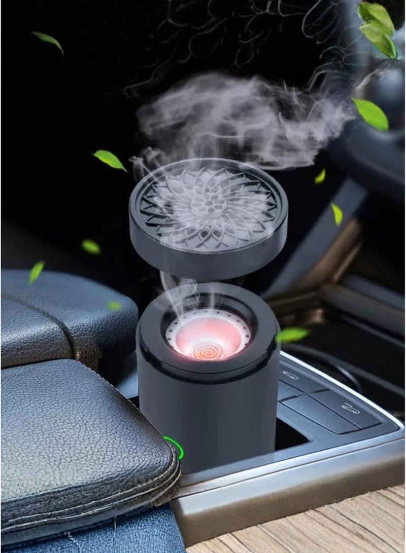 Oud Bakhoan USB Electric Bakhoor Incense Burner Portable Mabkhara for Car, Home & Office, Instant Oud & Arabic Fragrance Diffuser, Smokeless & Rechargeable, Islamic Air Freshener, Travel Friendly, Ramadan & Eid Gift, Mini Portable Bukhoor Burner – 14 x 7 x 7cm by Oud Bakhoan - Image 3