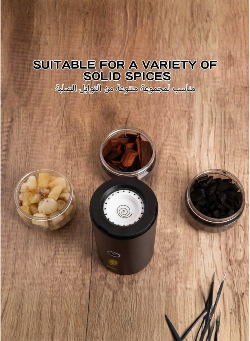 Oud Bakhoan USB Electric Bakhoor Incense Burner Portable Mabkhara for Car, Home & Office, Instant Oud & Arabic Fragrance Diffuser, Smokeless & Rechargeable, Islamic Air Freshener, Travel Friendly, Ramadan & Eid Gift, Mini Portable Bukhoor Burner – 14 x 7 x 7cm by Oud Bakhoan - Image 4